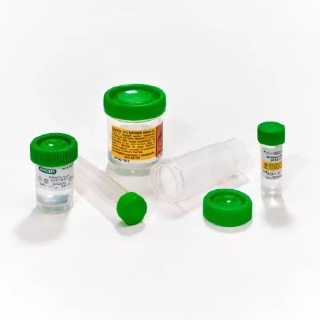 Caplugs Prefilled Formalin Container Histoware Polypropylene 10 mL Fill in 20 mL (0.67 oz.) Screw Cap Warning Label NonSterile - M-898116-3398 | Case of 100