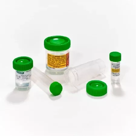 Caplugs Prefilled Formalin Container Histoware Polypropylene 3.5 mL Fill in 8 mL (.27 oz.) Screw Cap Warning Label NonSterile - M-893811-4675 | Case of 200