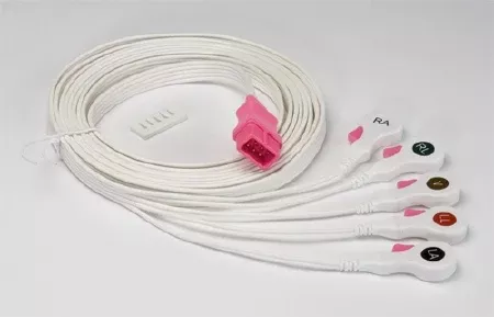 Cardinal 5 Lead Cable System Kendall DL Ribbon Cable, Disposable - M-707755-2597 | Case of 100