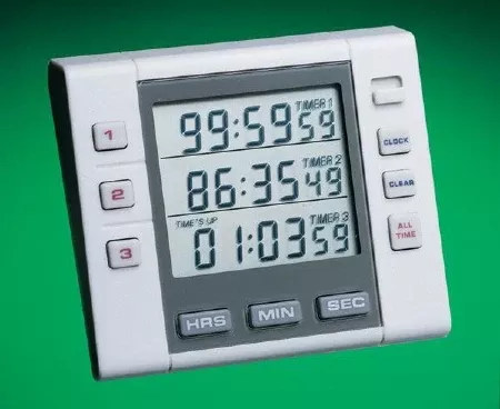 Cardinal Electronic Alarm Timer 3 Channel Traceable 100 Hours Digital Display - M-519576-1887 | Each