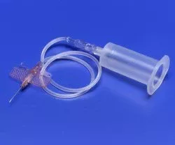 Cardinal Monoject Blood Collection Set with Holder 21 Gauge 3/4 Inch Needle Length Safety Needle 12 Inch Tubing Sterile - M-492685-2824 | Case of 50