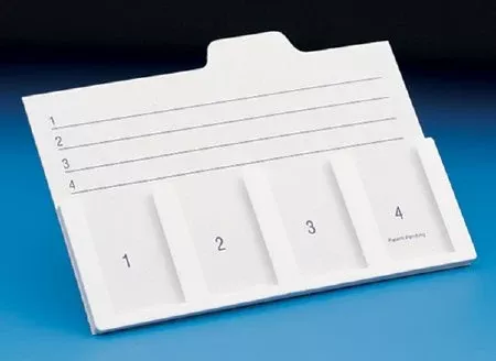 Cardinal Slide Holder SP Index Card Style, 3 X 5 Inch, Plastic Slide Frame For Microscope Slides - M-386572-1287 | Pack of 12