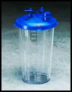 Cardinal Suction Canister Medi-Vac Guardian 2000 mL Shut-Off Valve / Locking Lid - M-274611-3580 | Case of 40