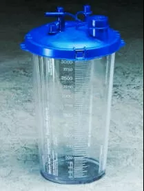 Cardinal Suction Canister Medi-Vac Guardian 3000 mL Shut-Off Valve / Locking Lid - M-274612-1427 | Case of 40