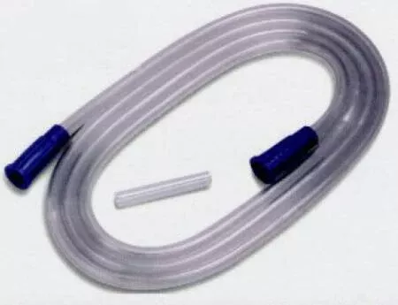 Cardinal Suction Connector Tubing Argyle 10 Foot Length 0.281 Inch ID Sterile Universal Molded Connector Clear NonConductive PVC - M-161354-4269 | Case of 50