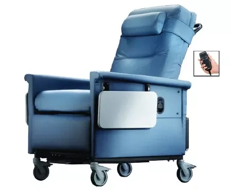 Champion Manufacturing Bariatric Power Recliner/Transporter 56 Series Colonial Blue 5 Inch Thermoplastic Casters - M-1083195-3107 | Each