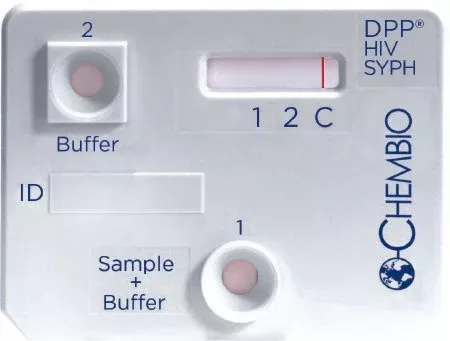 Chembio Diagnostic Rapid Test Kit DPP Antibody Test HIV-Syphilis Whole Blood / Plasma Sample 20 Tests - M-1179992-2058 | Kit of 20