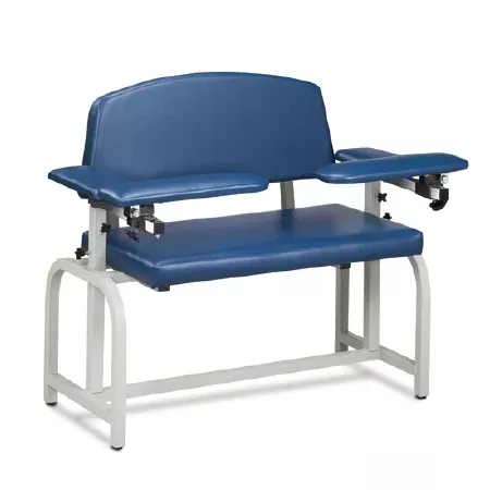 Clinton Industries Blood Drawing Chair Lab X Series Bariatric Padded Straight Flip Up Arm Willow - M-1105087-1922 | Each
