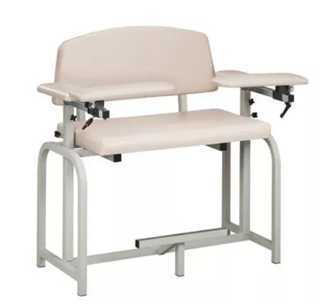 Clinton Industries Blood Drawing Chair Lab X Series Extra Tall / Wide Double Adjustable Flip Up Armrests Desert Tan - M-993674-3784 | Each