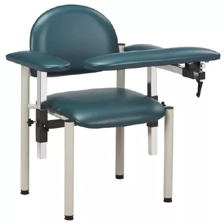 Clinton Industries Blood Drawing Chair SC Series Padded Straight Flip Up Arm Warm Gray - M-1032578-2941 | Each