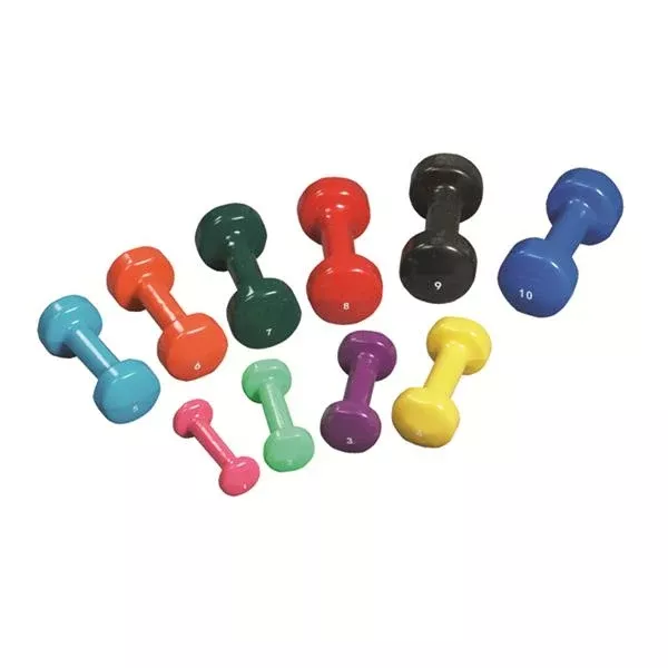Clinton Industries Dumbbell Weight 1-10lb 10 Piece Assorted Colors Ea