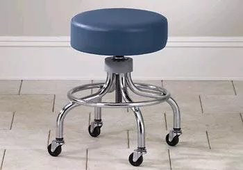 Clinton Industries Exam Stool Classic Backless Spinlift Height Adjustment 4 Casters Desert Tan - M-517497-1722 | Each
