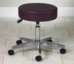 Clinton Industries Exam Stool Mid Series Backless Pneumatic Height Adjustment 5 Casters Cream - M-634832-3162 | Each