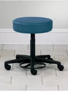 Clinton Industries Exam Stool Specialty Seating Backless Pneumatic Height Adjustment 5 Casters Black - M-682802-4687 | Each