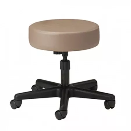 Clinton Industries Exam Stool Standard Series Backless Spin Lift Height Adjustment 5 Casters Cream - M-813032-3810 | Each