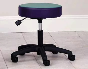 Clinton Industries Exam Stool Style Line Series Backless Pneumatic Height Adjustment 5 Casters Gunmetal Gray - M-511329-4726 | Each