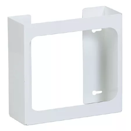 Clinton Industries Glove Box Holder Horizontal or Vertical Mounted 2-Box Capacity White 3-3/4 X 10 X 10-1/2 Inch Powder-Coated Metal - M-874314-1813 | Each