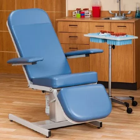 Clinton Industries Power Blood Drawing Chair Recliner Series Hi Lo Double Adjustable Armrests Warm Gray - M-996964-3024 | Each