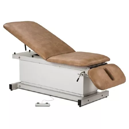 Clinton Industries Power Exam Table with Drop Section Shrouded Power Height 450 lbs. Weight Capacity - M-1012620-4574 | Each
