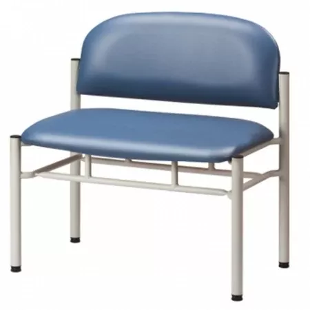 Clinton Industries Side Chair Premium Series Extra-Wide Royal Blue Without Armrests Vinyl - M-955314-4226 | Each