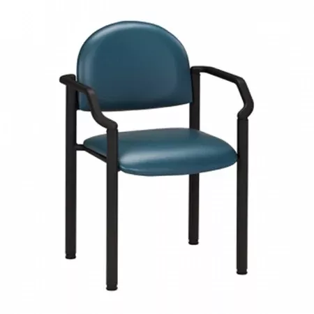 Clinton Industries Side Chair Premium Series Royal Blue Fixed Armrests Vinyl - M-1014824-4374 | Each