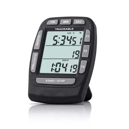 Cole-Parmer Inst. Electronic Alarm Timer With Clock Traceable 20 Hours Digital Display - M-897981-3831 | Each