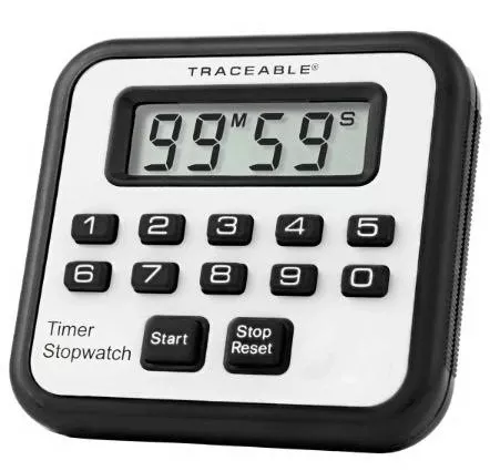 Cole-Parmer Inst. Electronic Stop Watch / Timer Multipurpose Traceable 100 Minutes Digital Display - M-922205-3296 | Each