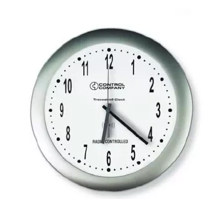 Cole-Parmer Inst. Radio Atomic Clock Traceable 2 X 12 Inch 12/24 hours Analog Display Battery Powered - M-1063339-4510 | Each