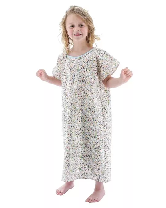 Core Products Gown Pediatric Cotton / Polyester Sm/Md Unsx Jngl Prnt Y 4-6 Ea