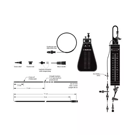 Covidien DRAINAGE KIT, LUMBAR EDM W-12 GRAD CH - M-1157590-2550 | Each