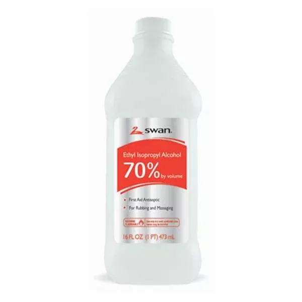 Cumberland Swan Ethyl Rubbing Alcohol Solution 70% 16oz/Bt, 12 BT/CA (1000032333)
