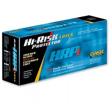 Dash Medical GlovesGloves High Risk Hi-Risk Protector PF Ltx Sm NS Wht 500/Ca