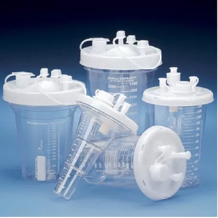 DeRoyal Suction Canister Liner SafeLiner 3000 mL Sealing Lid - M-702977-4614 | Case of 1