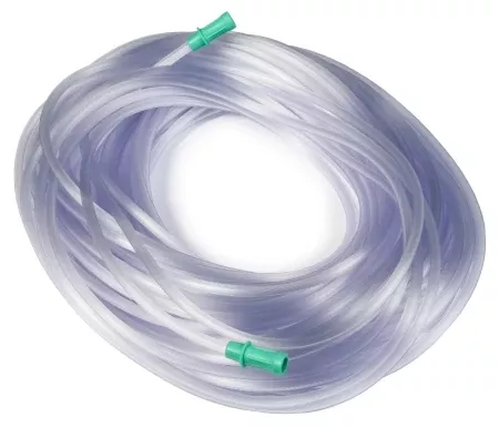 DeRoyal Suction Connector Tubing DeRoyal 10 Foot Length 0.188 Inch ID Sterile Female Connector Clear Smooth OT Surface Plastic - M-1130836-4092 | Case of 30