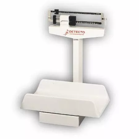 Detecto Scale Baby Scale Detecto Balance Beam Display 130 lbs. Capacity White Analog - M-33402-4286 | Each