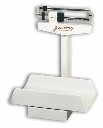 Detecto Scale Baby Scale Detecto Balance Beam Display 65 kg Capacity White Analog - M-108481-4051 | Each