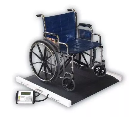 Detecto Scale Bariatric Floor Scale Detecto Digital Display 1000 lbs. / 474 kg Capacity Black / White Battery Operated - M-570091-2619 | Each