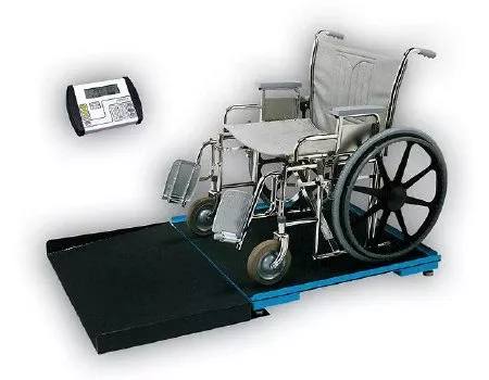 Detecto Scale Bariatric Floor Scale Detecto Digital LCD Display 1000 lbs. / 474 kg Capacity Black / Blue Battery Operated - M-652197-2721 | Each