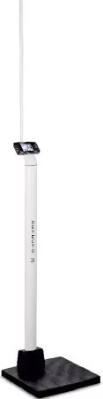 Detecto Scale Column Scale with Height Rod Icon Digital Display 660 lbs. / 300 kg Capacity Black / White AC Adapter / Battery Operated - M-995911-4445 | Each