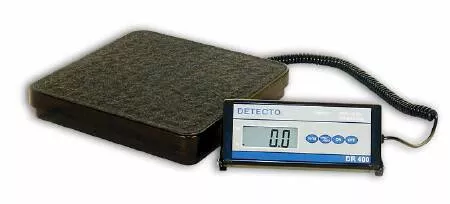 Detecto Scale Floor Scale Detecto Digital Display 400 lbs. Capacity Black AC Adapter / Battery Operated - M-517927-3211 | Each
