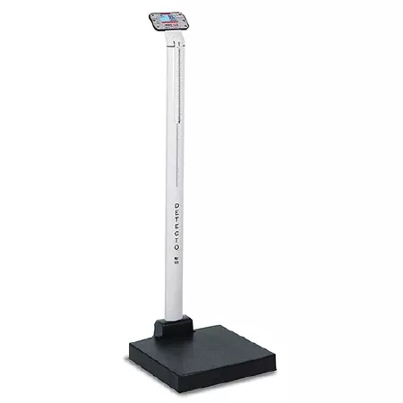 Detecto Scale Floor Scale Detecto Digital Display 660 lbs. / 300 kg Capacity Black / White AC Adapter / Battery Operated - M-995853-4598 | Each