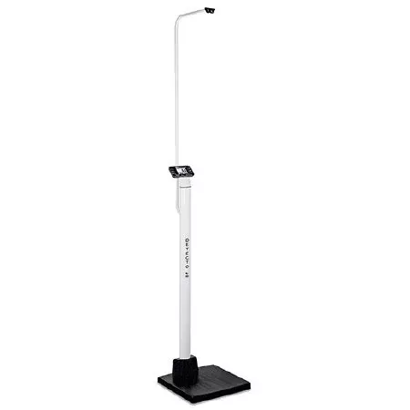 Detecto Scale Floor Scale Icon Digital Display 660 lbs. / 300 kg Capacity Black / White AC Adapter / Battery Operated - M-995910-3607 | Each