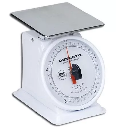 Detecto Scale Food / Lab Scale PT Series Dial Display 1000 Gram Capacity Analog - M-559186-4474 | Each