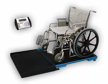 Detecto Scale Wheelchair Scale Detecto Digital Display 1000 lbs. / 474 kg Capacity Black / White Battery Operated - M-245679-2869 | Each