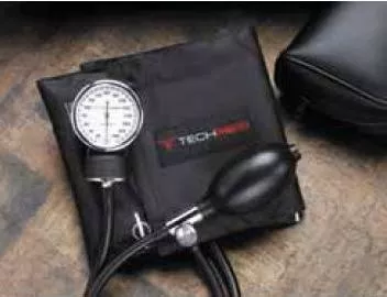 Dukal Aneroid Sphygmomanometer with Cuff Tech-Med 2-Tube Pocket Size Hand Held Child Small Cuff - M-636418-2486 | Each