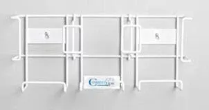 Dukal Glove Box Holder Countertips Horizontal or Vertical Mounted 3-Box Capacity White 7-1/2 X 17 Inch Coated Wire - M-535308-4170 | Each