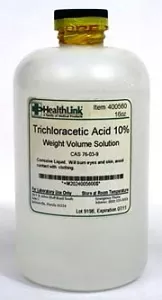 EDM 3 LLC Histology Reagent Trichloroacetic Acid ACS Grade 10% 16 oz. - M-550153-1541 | Each