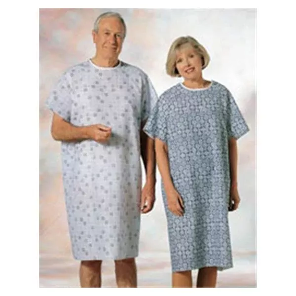 Encompass Group Gown Patient Poly/Ctn Encompass 1Sz Blk Adlt 12/BX