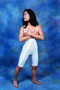 ES Medical Garment Compression Above Knee Large Women 41-44" White Ea (PP01WL)