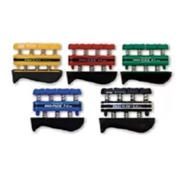 Fabrication Enterprises Exerciser Flexion Cnd DgFlx 5Pc St Yw/Rd/Grn/Bl/Blk w/o Rck 5/St